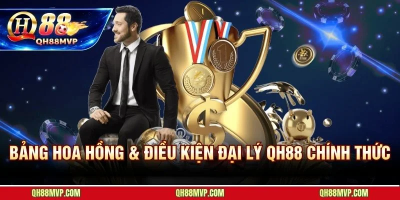 Hoa hồng đại lý QH88 phân cấp từ 25% đến 68% NGR tháng