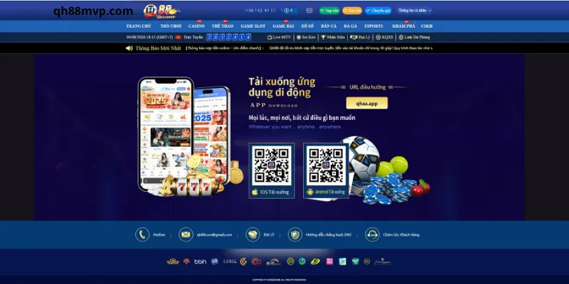 Truy Cập QH88 Trên Điện Thoại